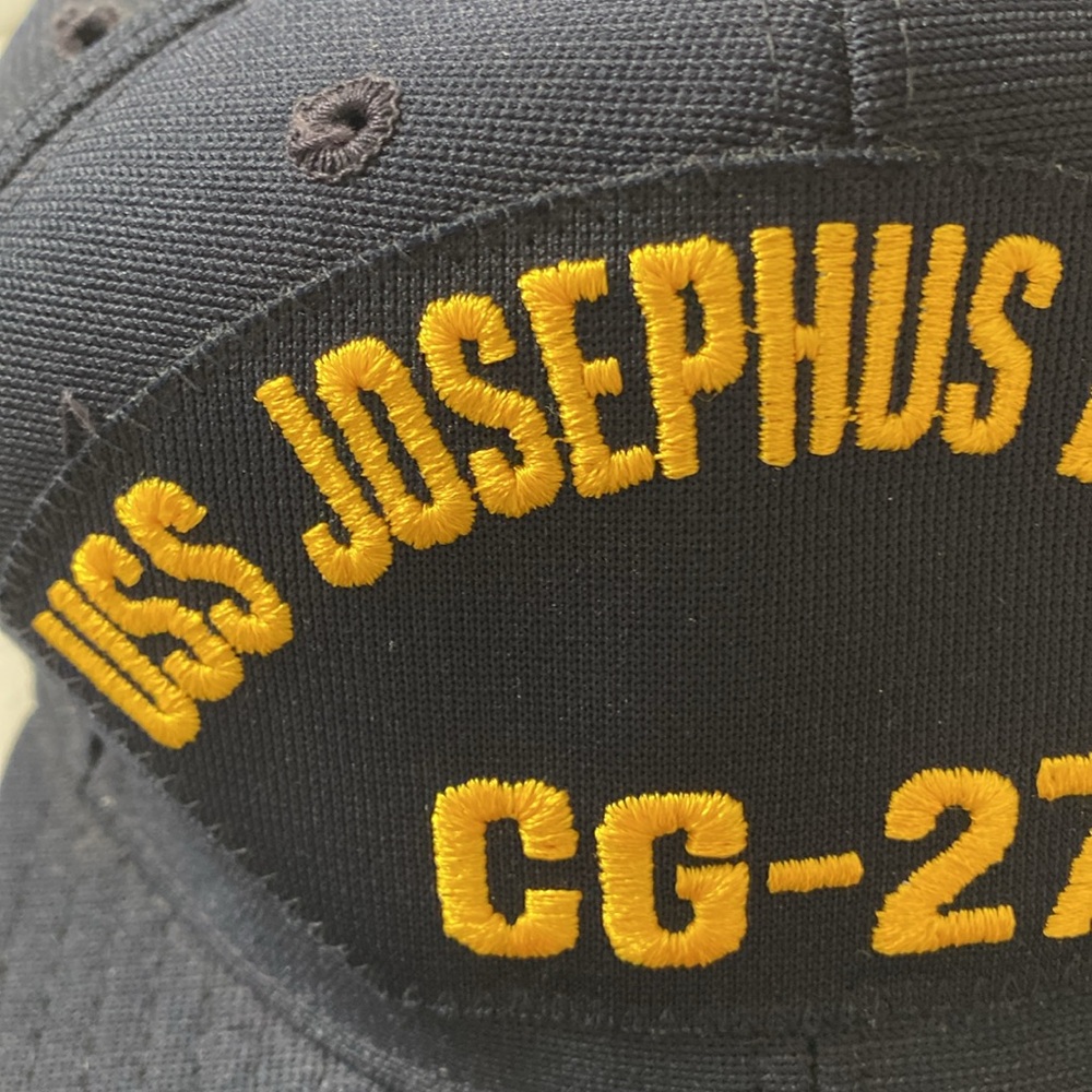 New Era USS Josephus Daniels CG-27 Black Embroidered Adjustable Baseball Hat - Picture 2 of 8